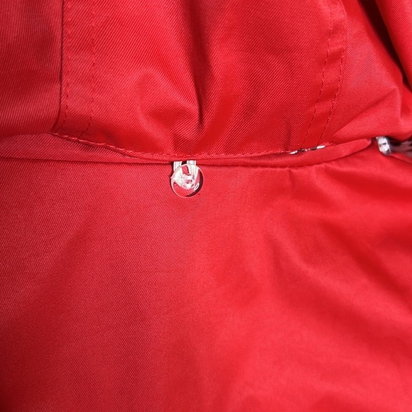 Pink Platinum Girls Double Breasted Red Rain Coat - Picture 7 of 8